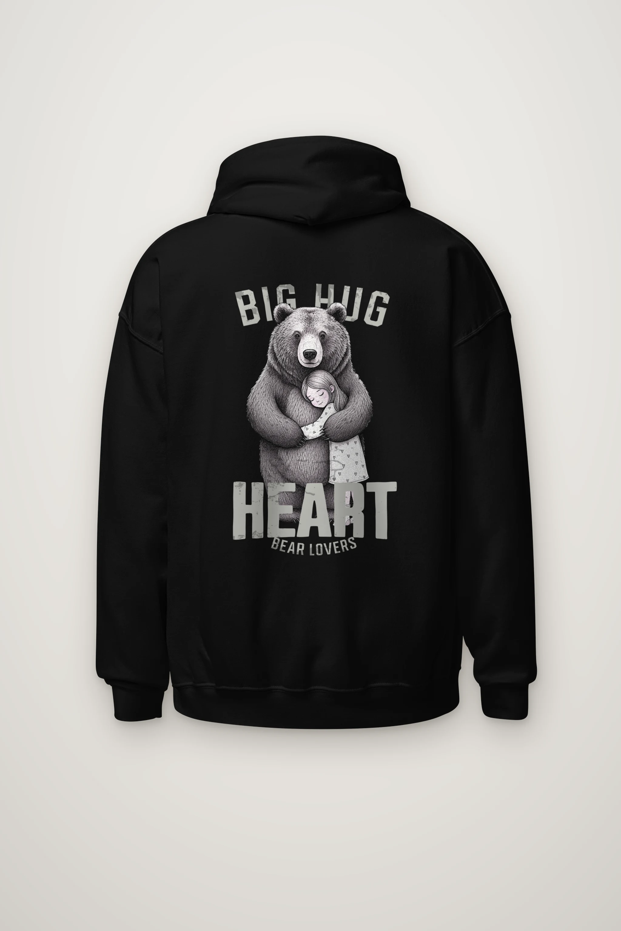 "Bear Hug Heart" Heavy Blend Unisex Pullover Hoodie