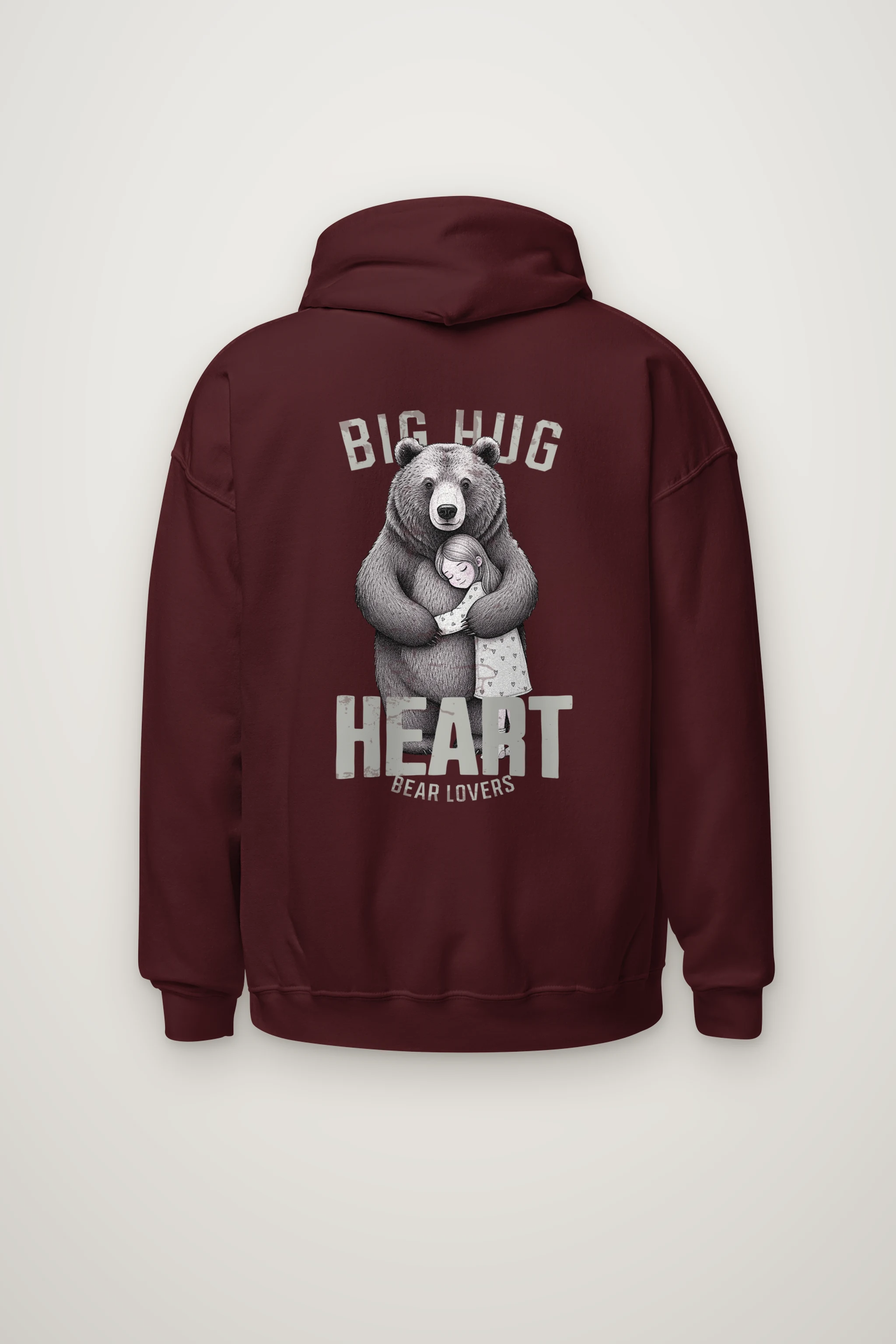 "Bear Hug Heart" Heavy Blend Unisex Pullover Hoodie