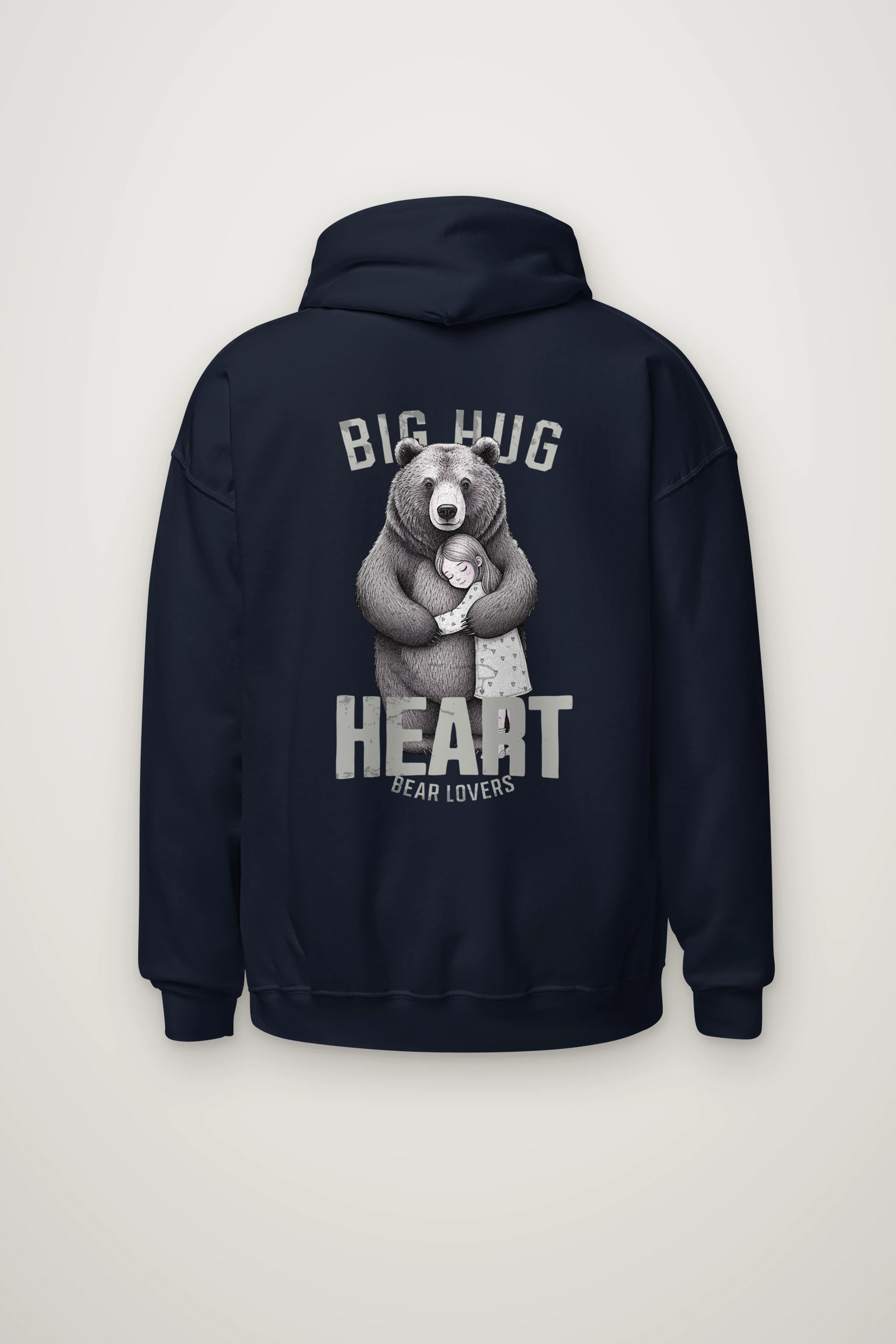 "Bear Hug Heart" Heavy Blend Unisex Pullover Hoodie