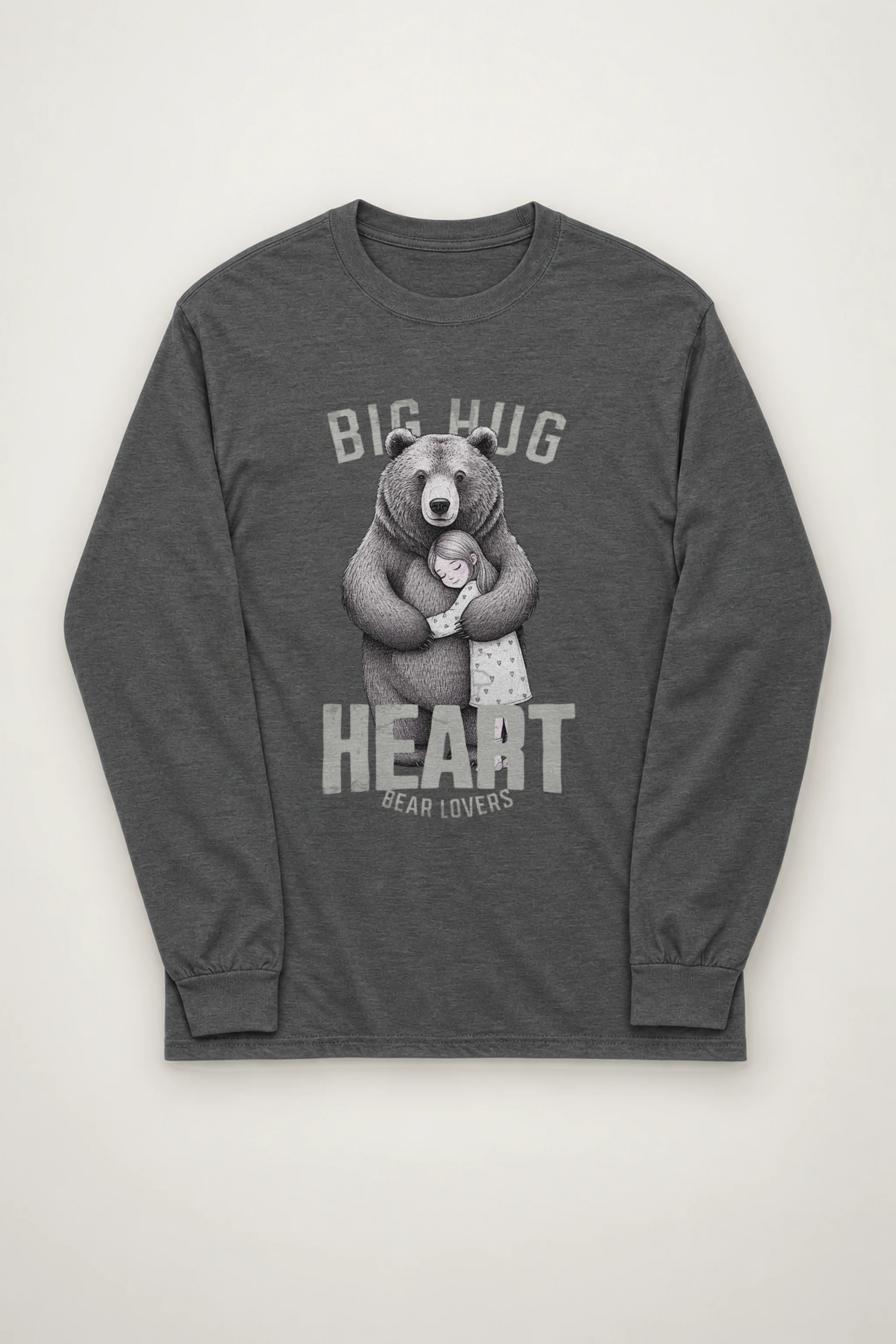 "Bear Hug Heart" Unisex Longsleeve T-shirt