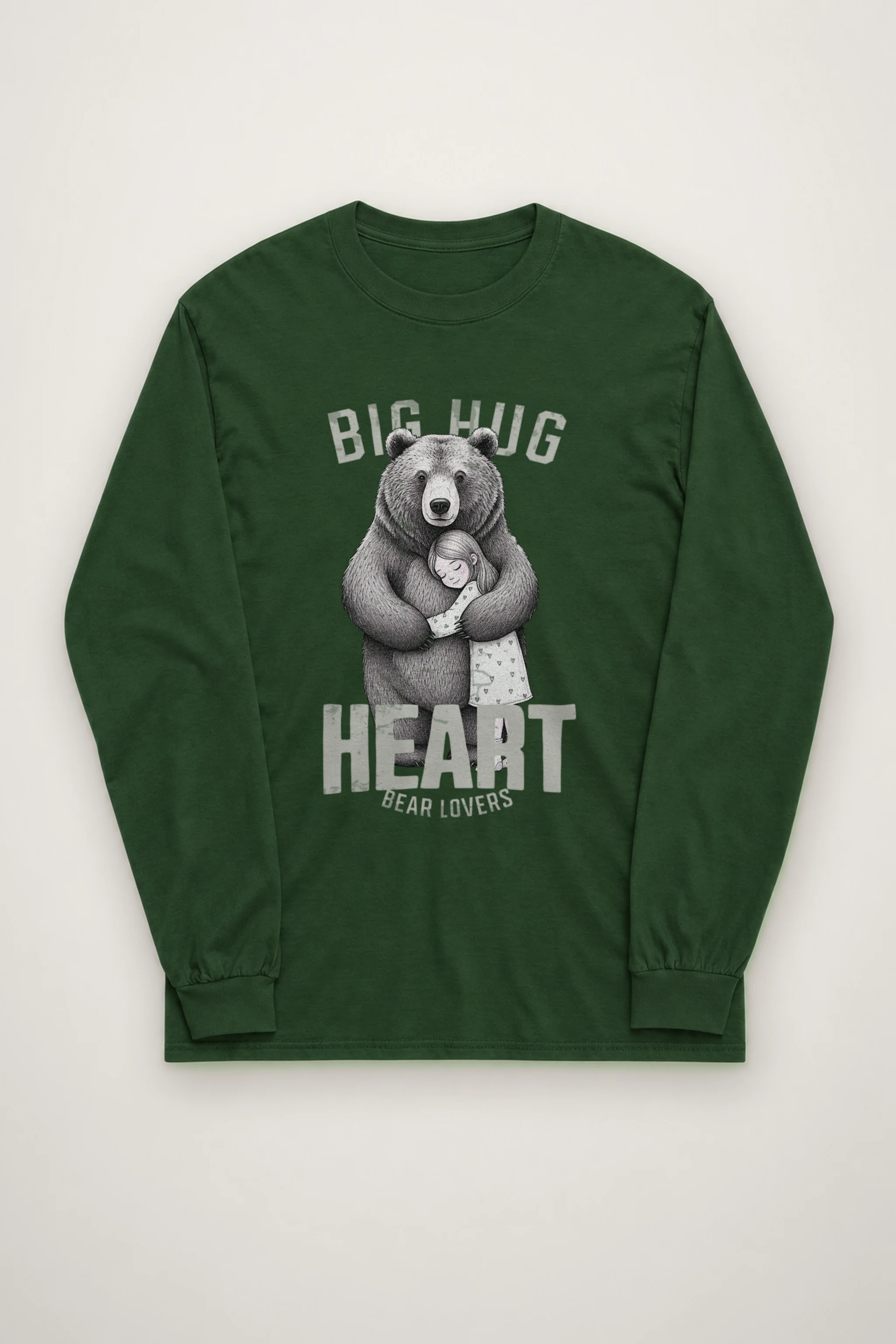 "Bear Hug Heart" Unisex Longsleeve T-shirt