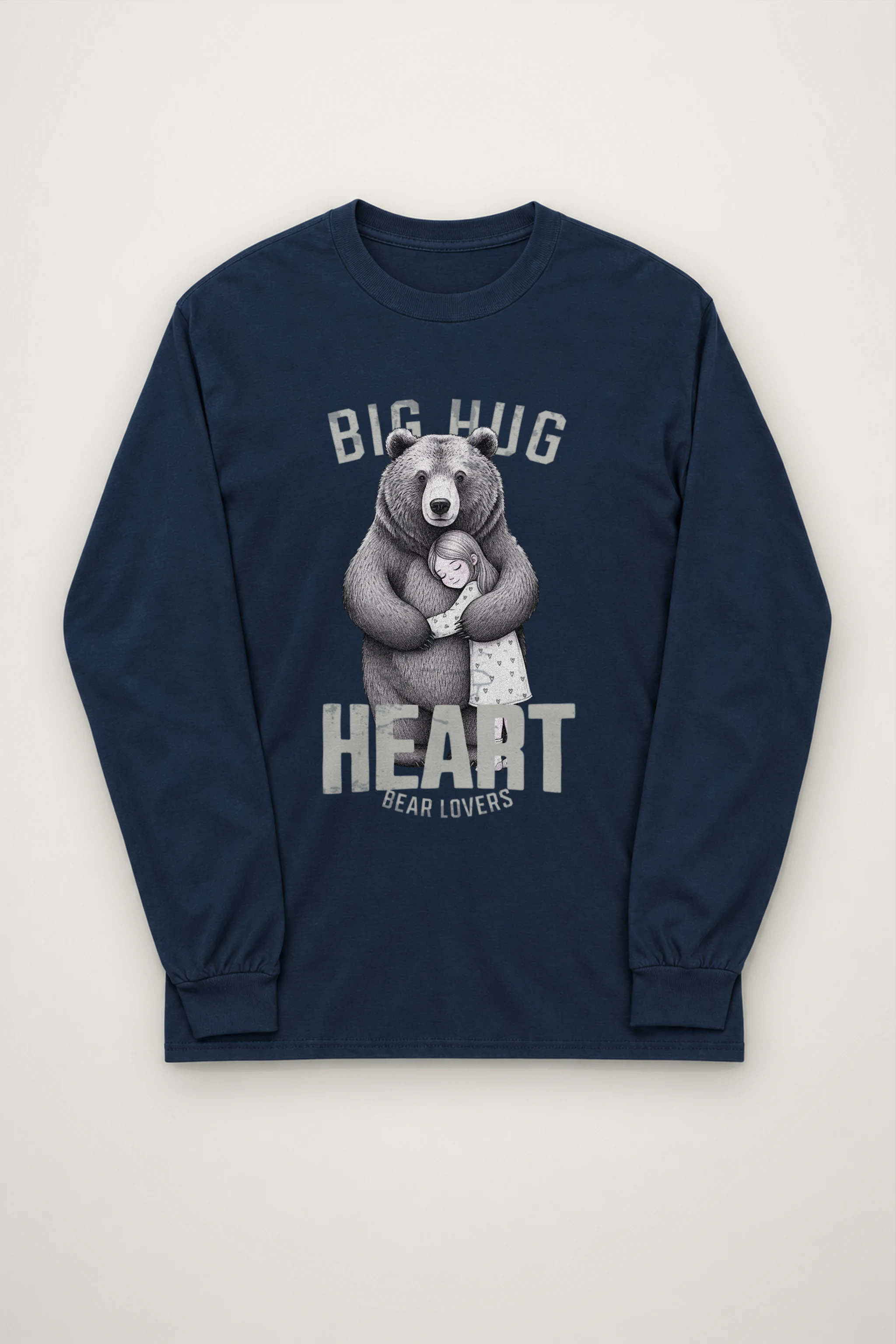 "Bear Hug Heart" Unisex Longsleeve T-shirt