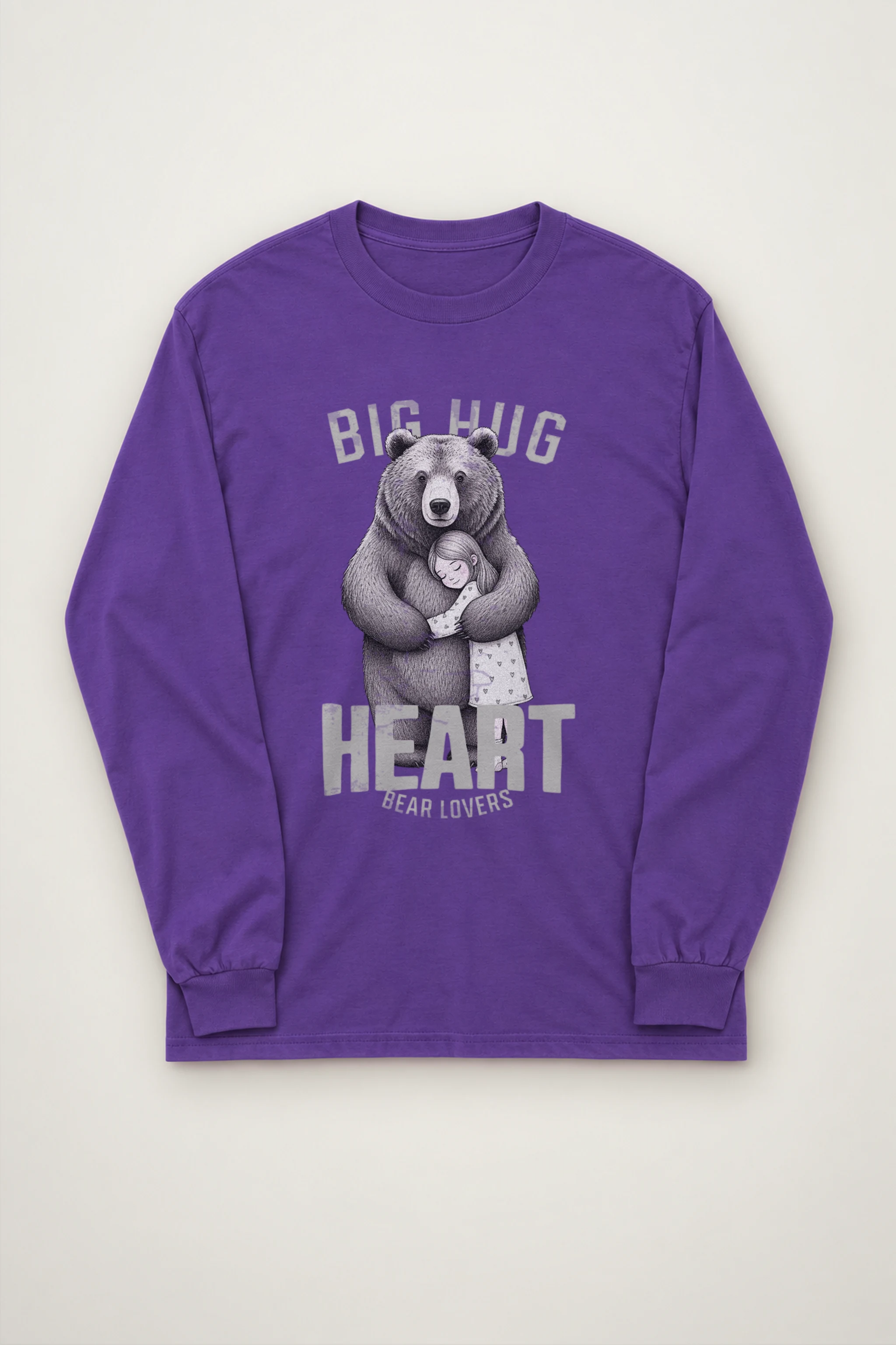"Bear Hug Heart" Unisex Longsleeve T-shirt