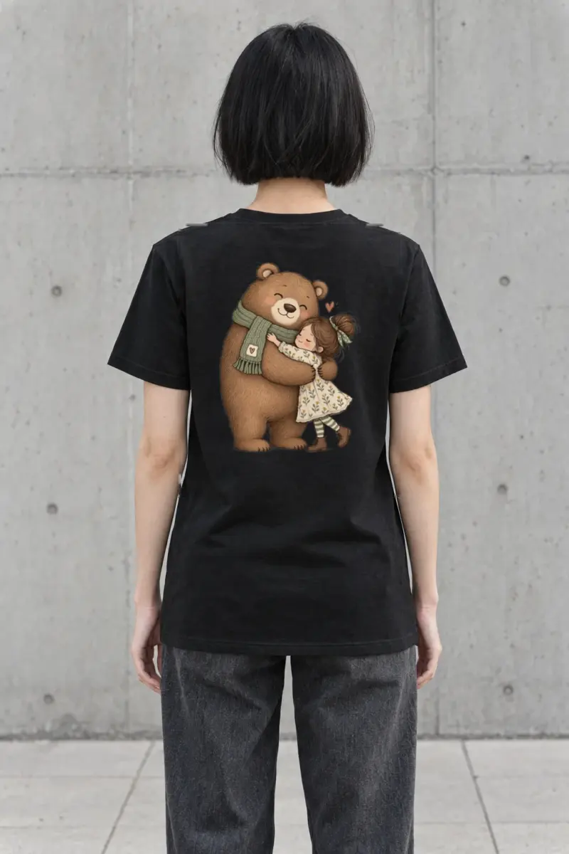 "Bear Hug" Heavyweight Unisex Crewneck T-shirt