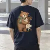 "Bear Hug" Heavyweight Unisex Crewneck T-shirt | Gildan 5000