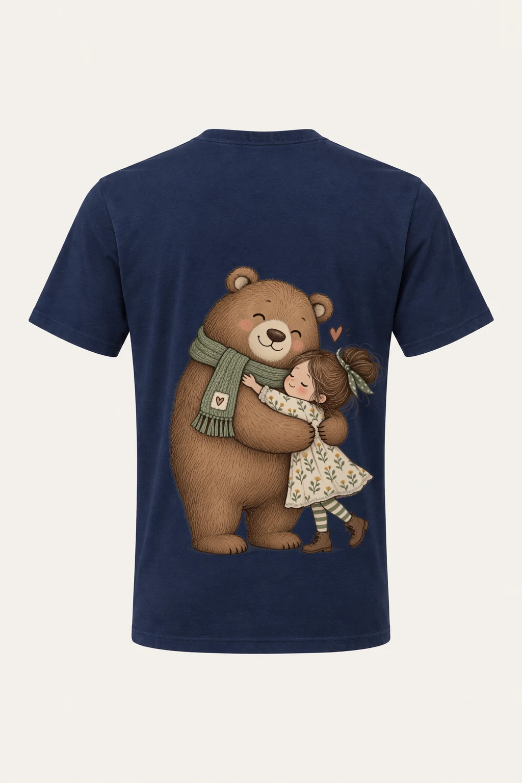 "Bear Hug" Heavyweight Unisex Crewneck T-shirt | Gildan 5000