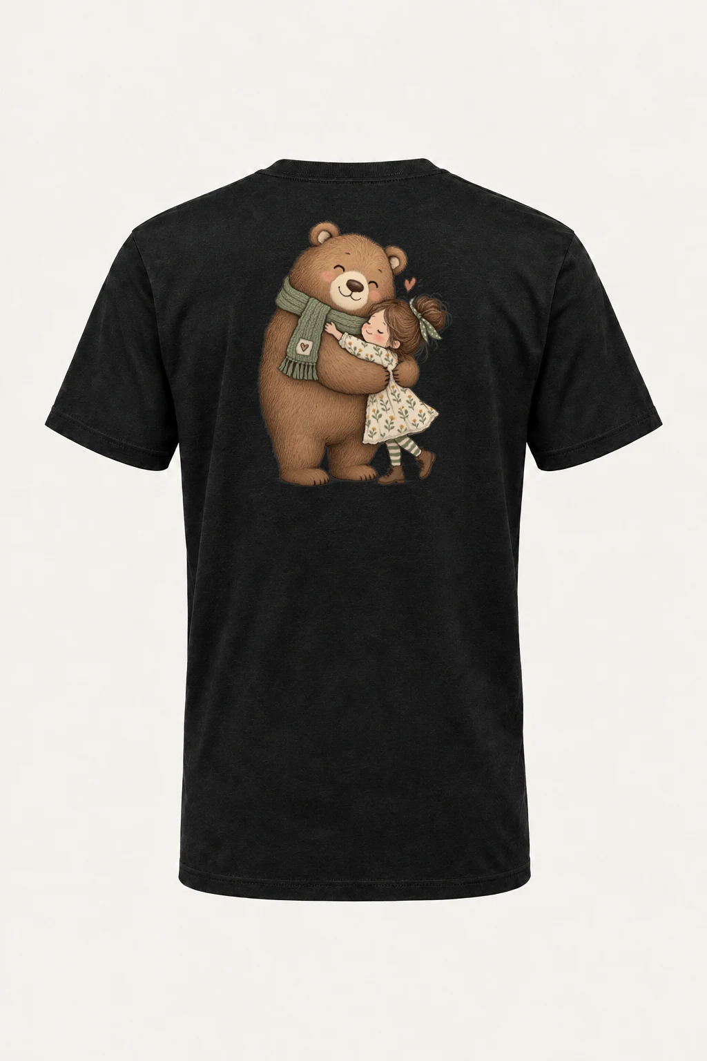 "Bear Hug" Heavyweight Unisex Crewneck T-shirt | Gildan 5000