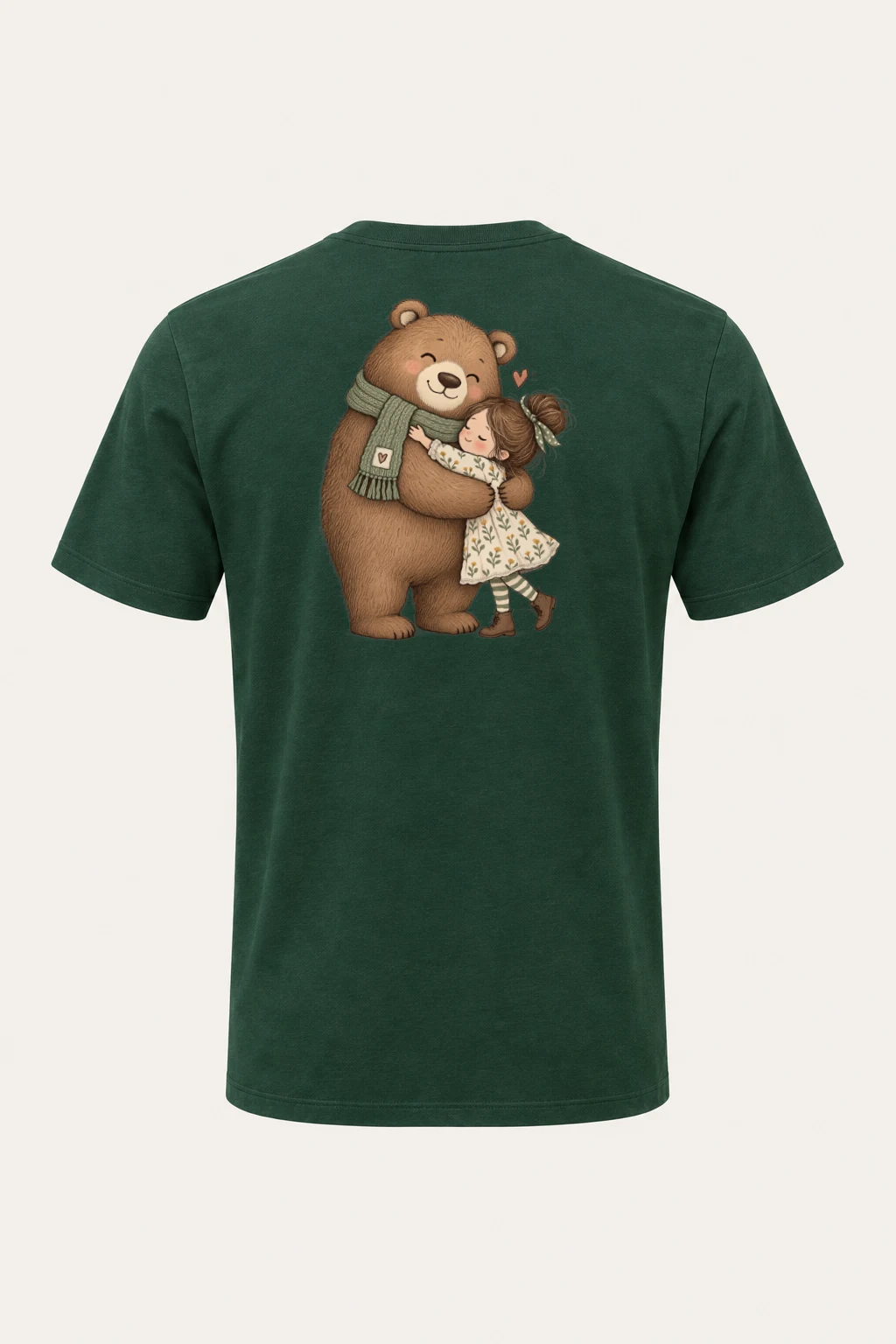 "Bear Hug" Heavyweight Unisex Crewneck T-shirt | Gildan 5000
