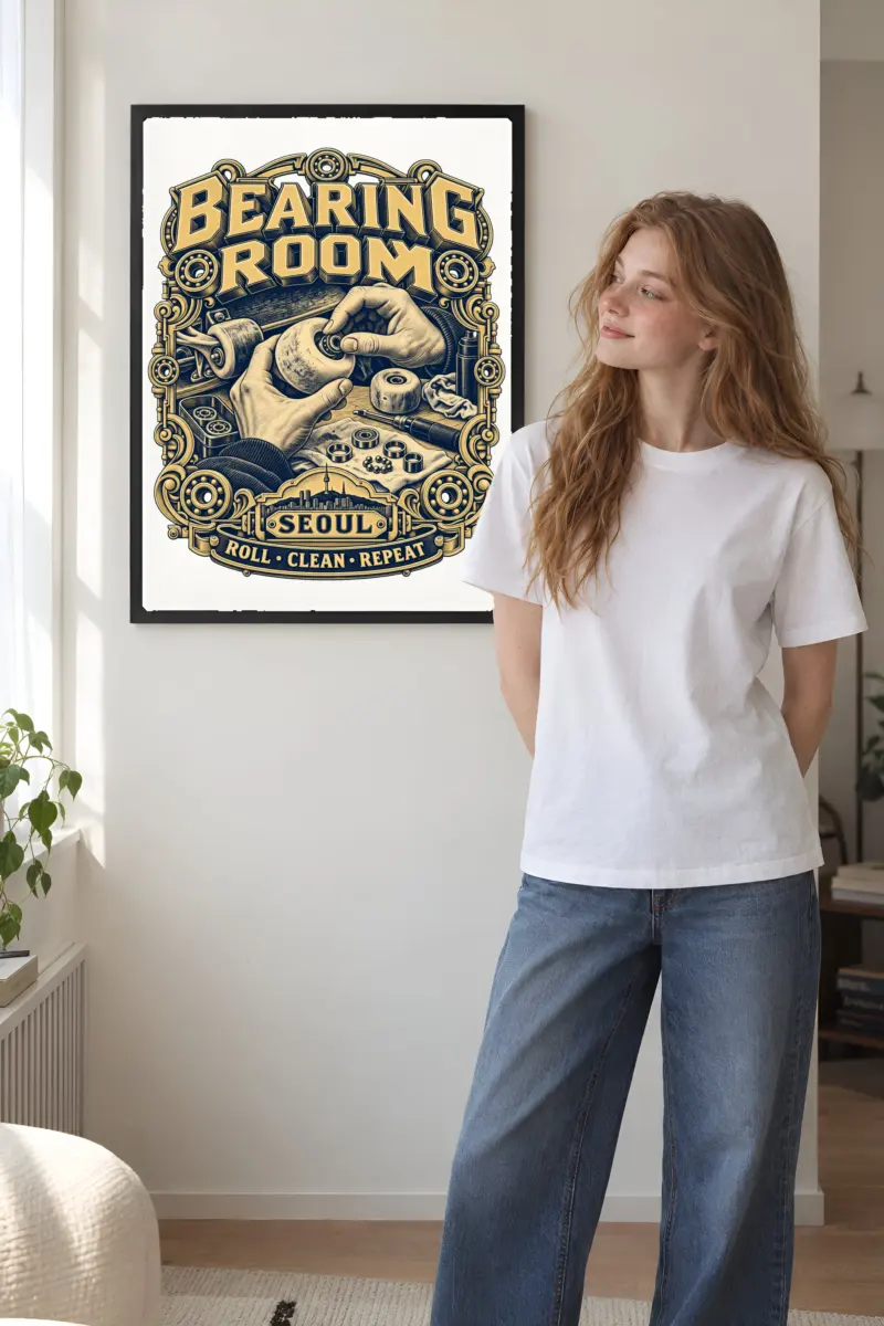 "Bearing Room Seoul" Premium Wooden Framed Poster