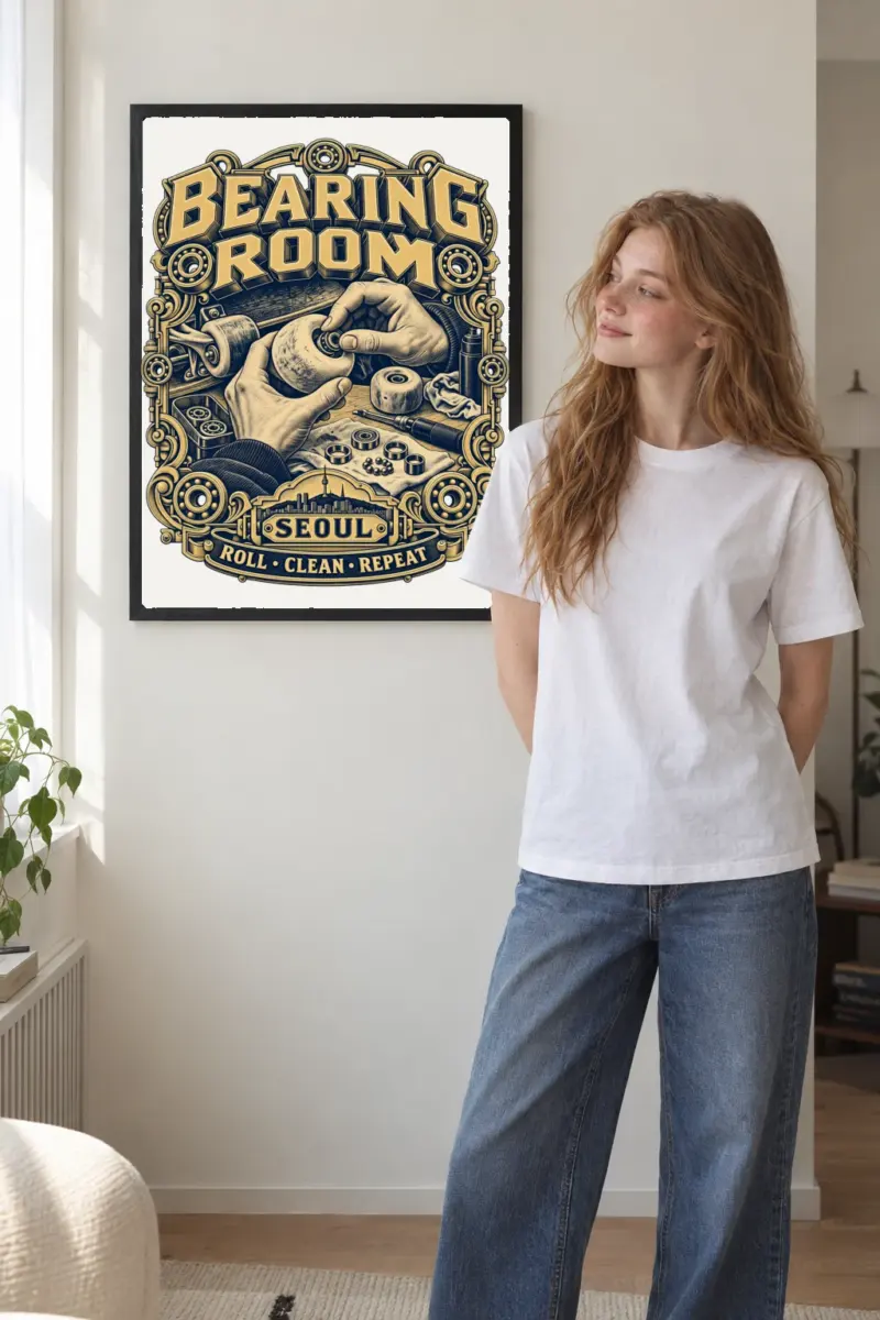 "Bearing Room Seoul" Premium Wooden Framed Poster