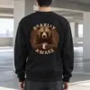 "Sleepy Coffee Bear" Heavy Blend Unisex Crewneck Sweatshirt | Gildan 18000