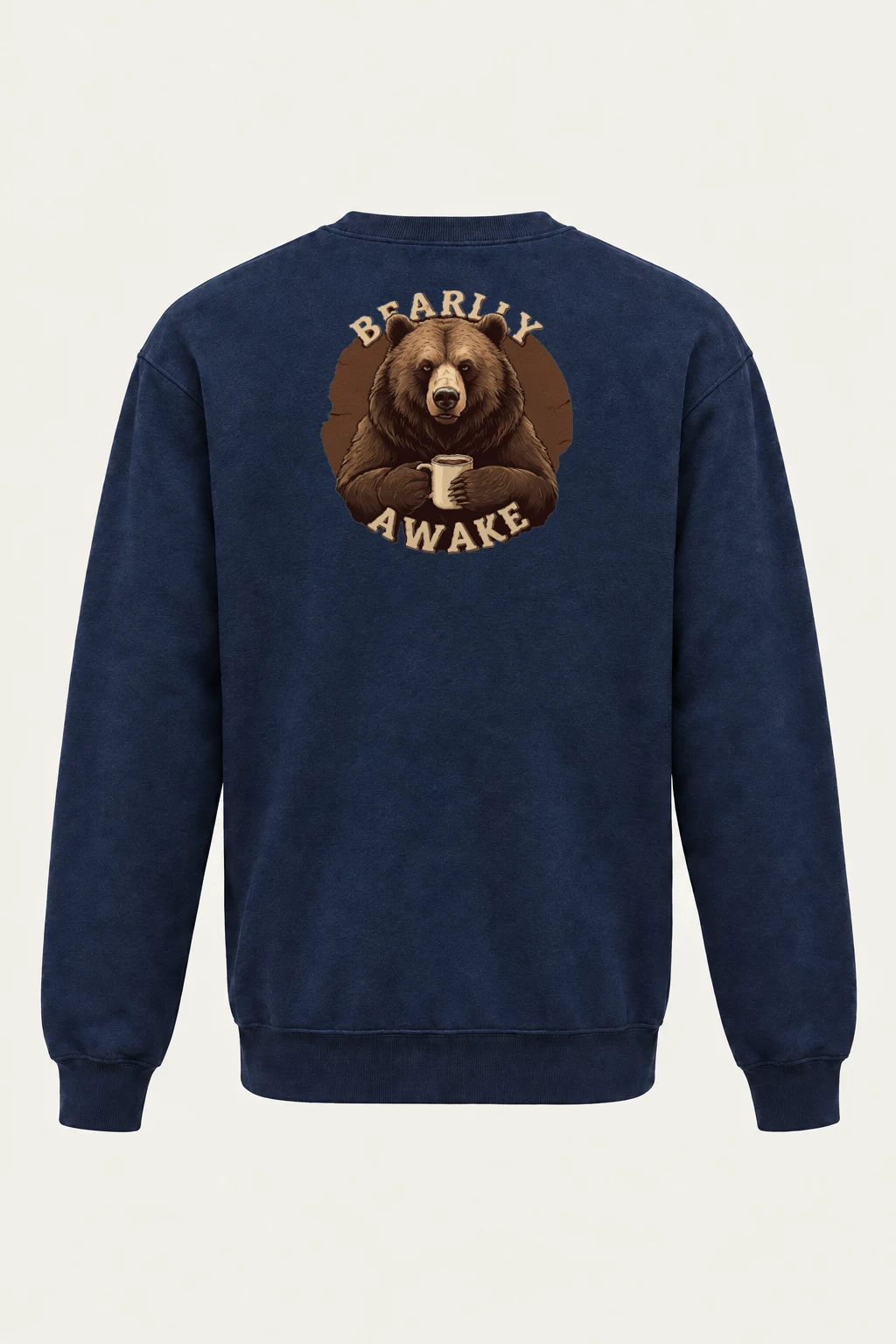 "Bearly Awake" Heavy Blend Unisex Crewneck Sweatshirt | Gildan 18000