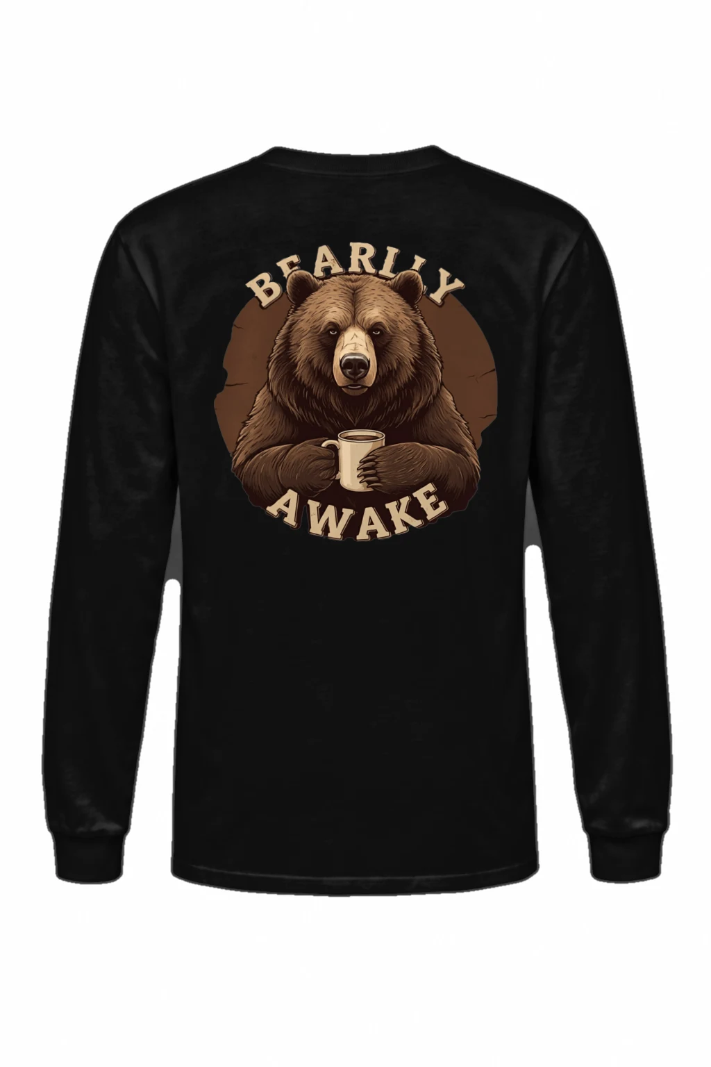 "Bearly Awake" Unisex Longsleeve T-shirt | Gildan 2400