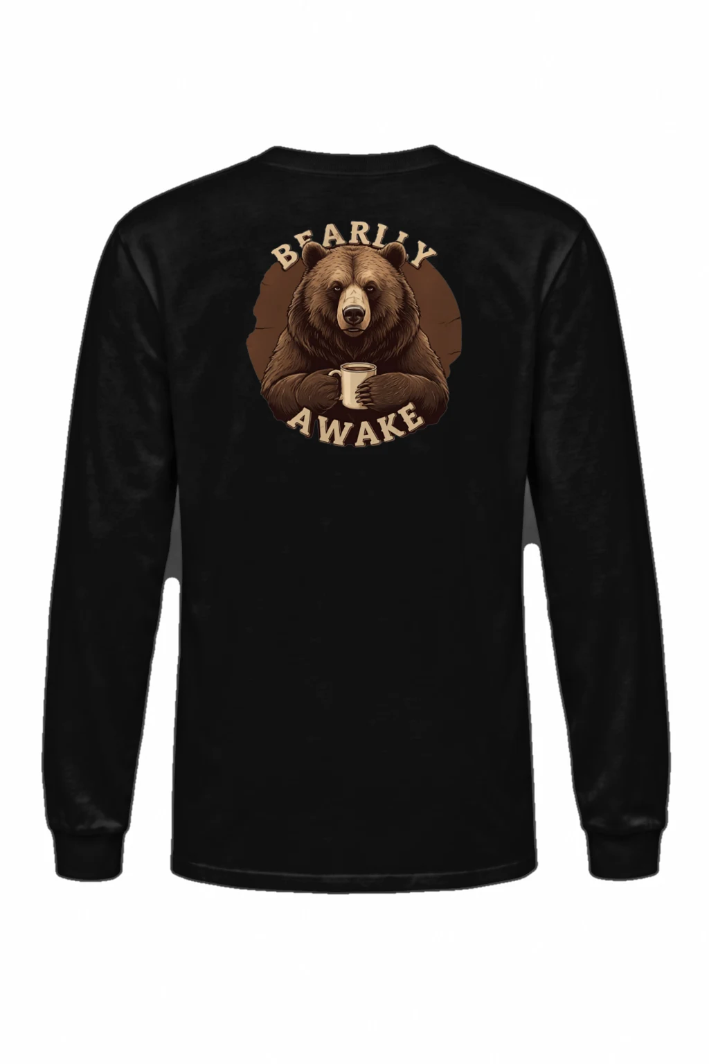 "Bearly Awake" Unisex Longsleeve T-shirt | Gildan 2400