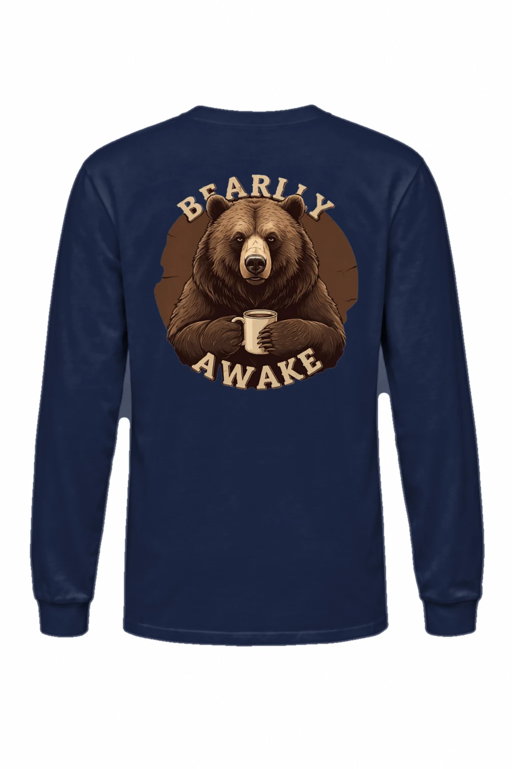 "Bearly Awake" Unisex Longsleeve T-shirt | Gildan 2400