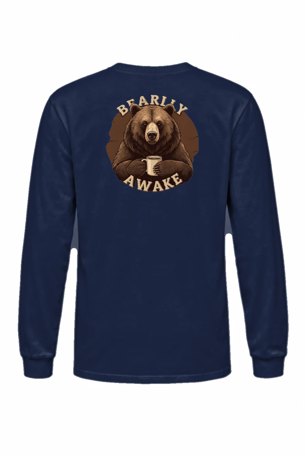 "Bearly Awake" Unisex Longsleeve T-shirt | Gildan 2400