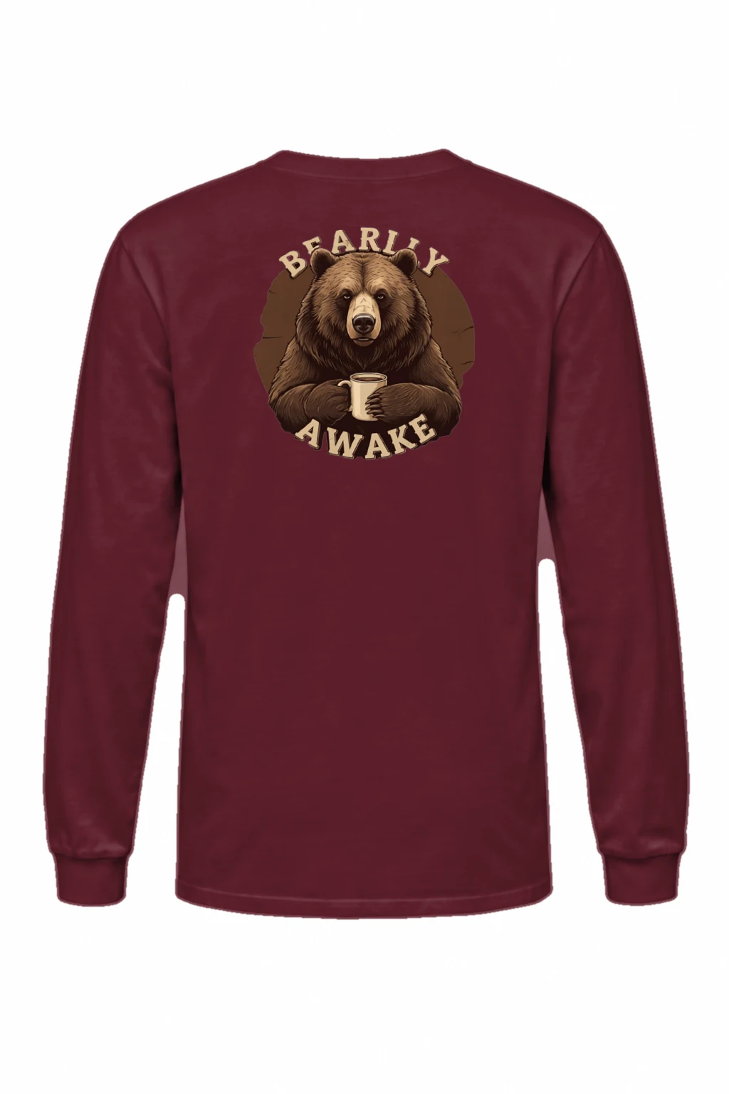 "Bearly Awake" Unisex Longsleeve T-shirt | Gildan 2400