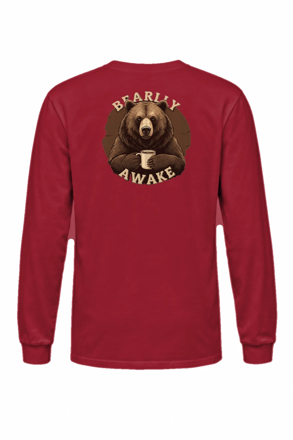 "Bearly Awake" Unisex Longsleeve T-shirt | Gildan 2400
