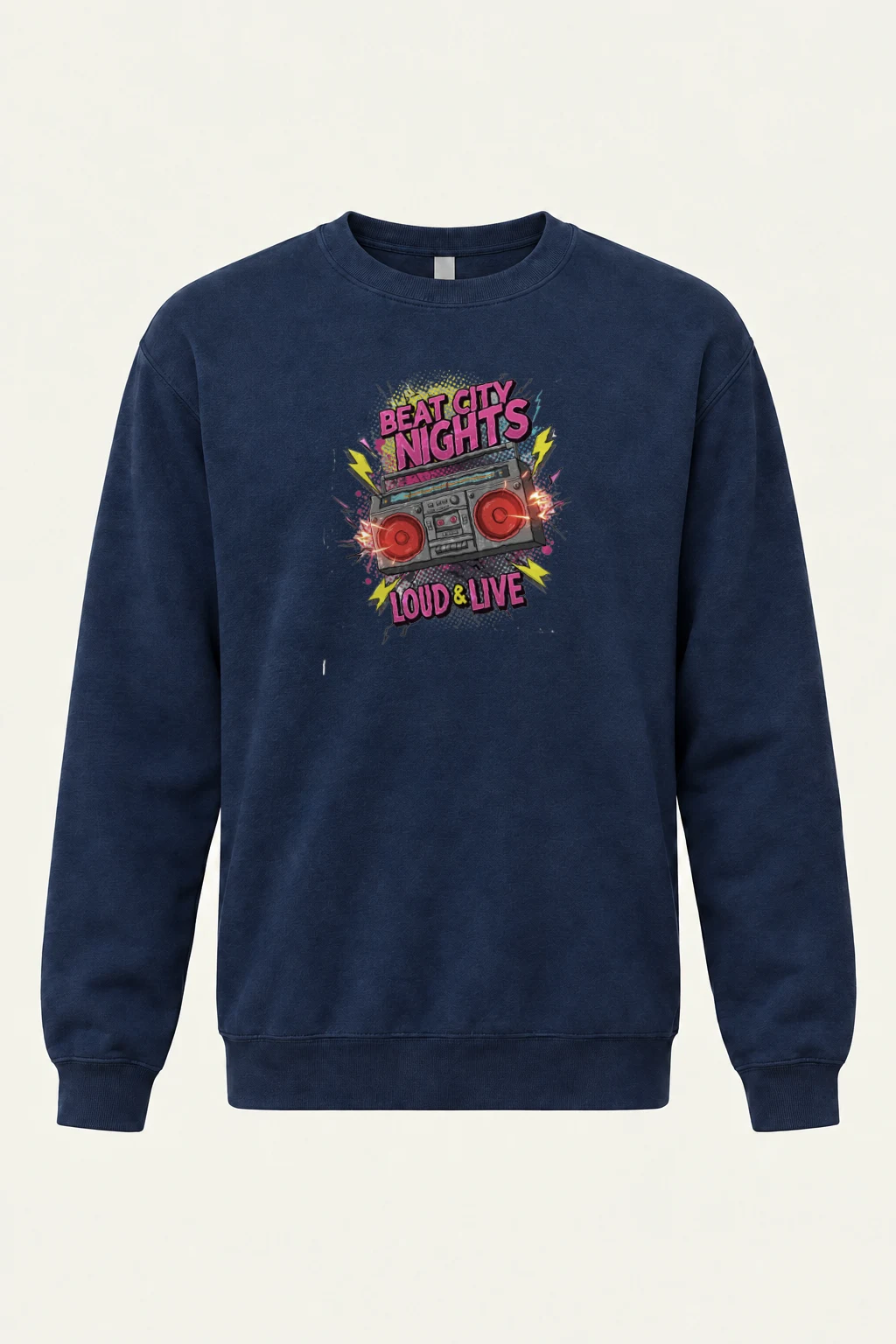 "Beat City Nights" Heavy Blend Unisex Crewneck Sweatshirt | Gildan 18000
