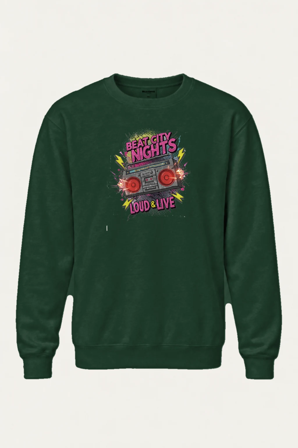 "Beat City Nights" Heavy Blend Unisex Crewneck Sweatshirt | Gildan 18000