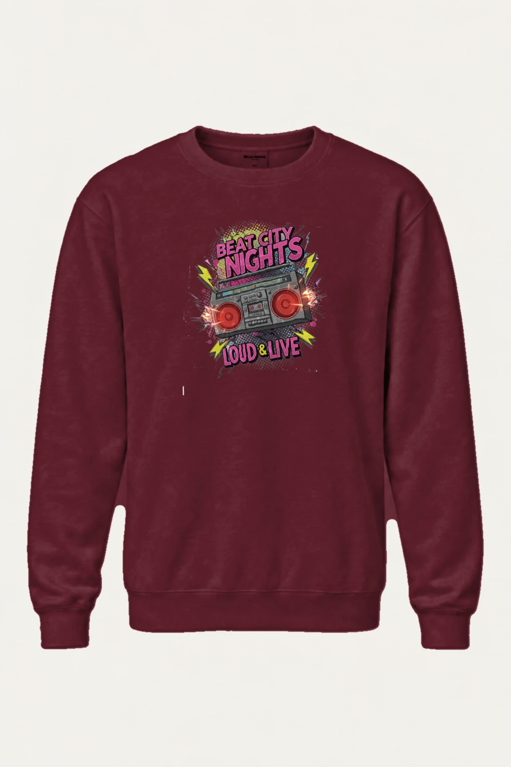 "Beat City Nights" Heavy Blend Unisex Crewneck Sweatshirt | Gildan 18000