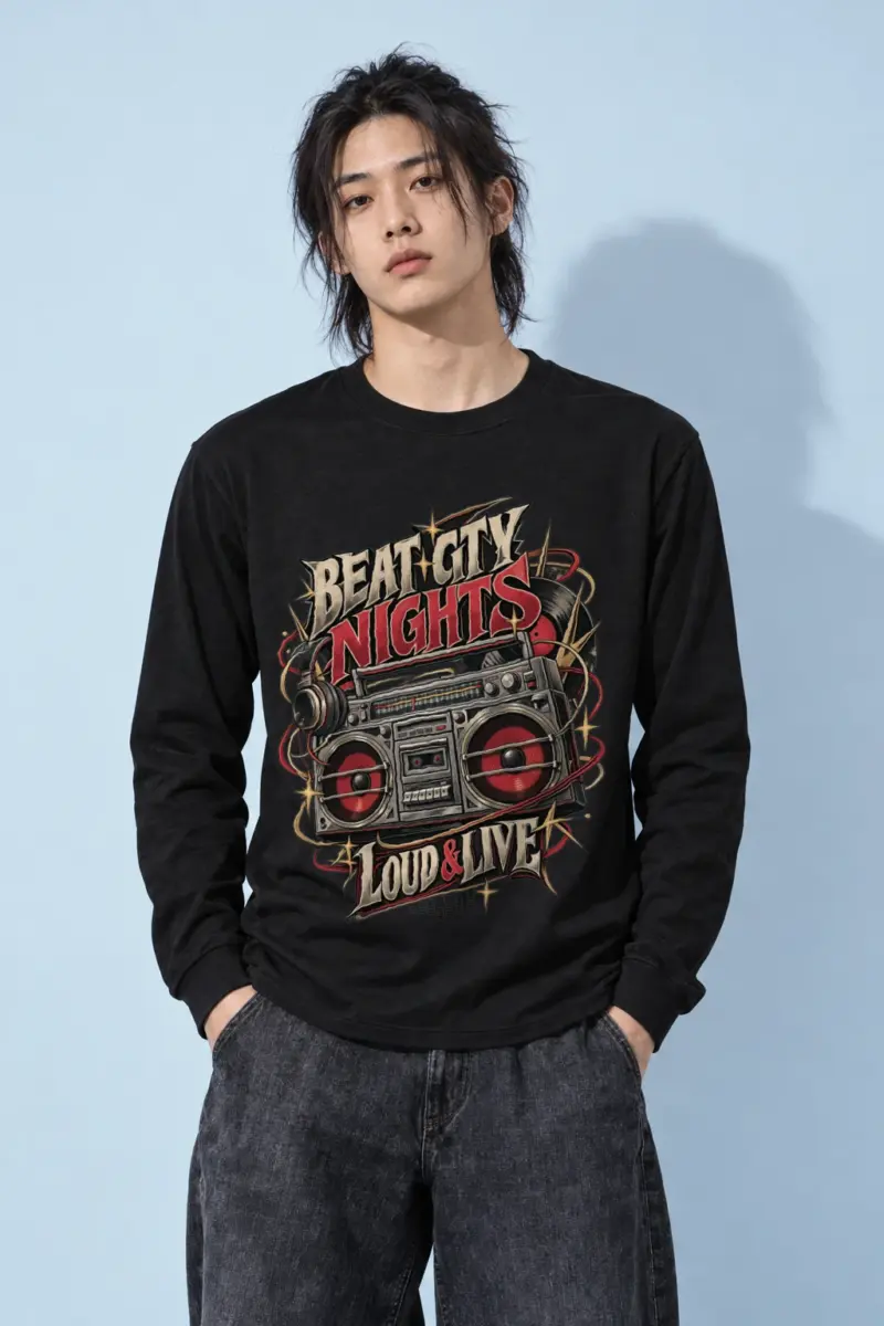 "Beat City Nights" Unisex Longsleeve T-shirt