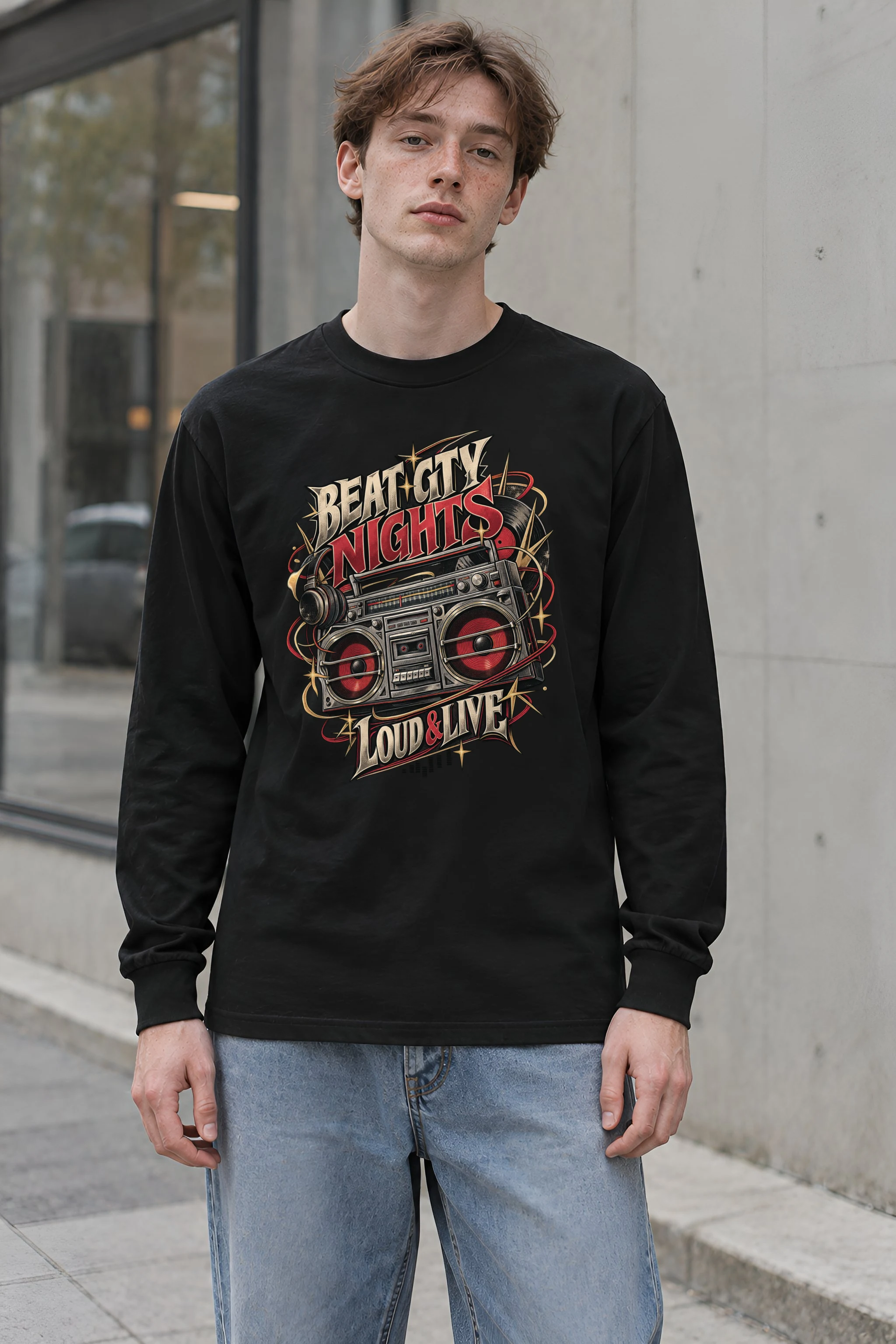 "Beat City Nights" Unisex Longsleeve T-shirt