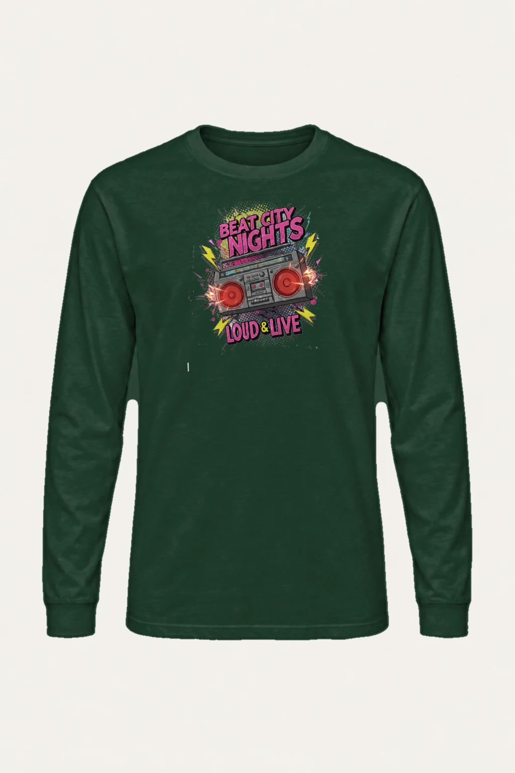 "Beat City Nights" Unisex Longsleeve T-shirt | Gildan 2400