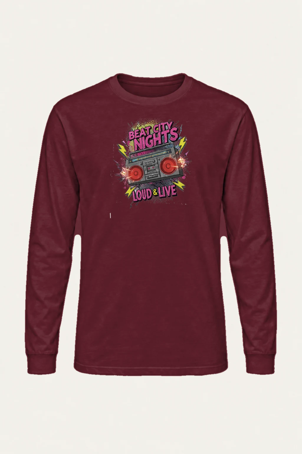 "Beat City Nights" Unisex Longsleeve T-shirt | Gildan 2400
