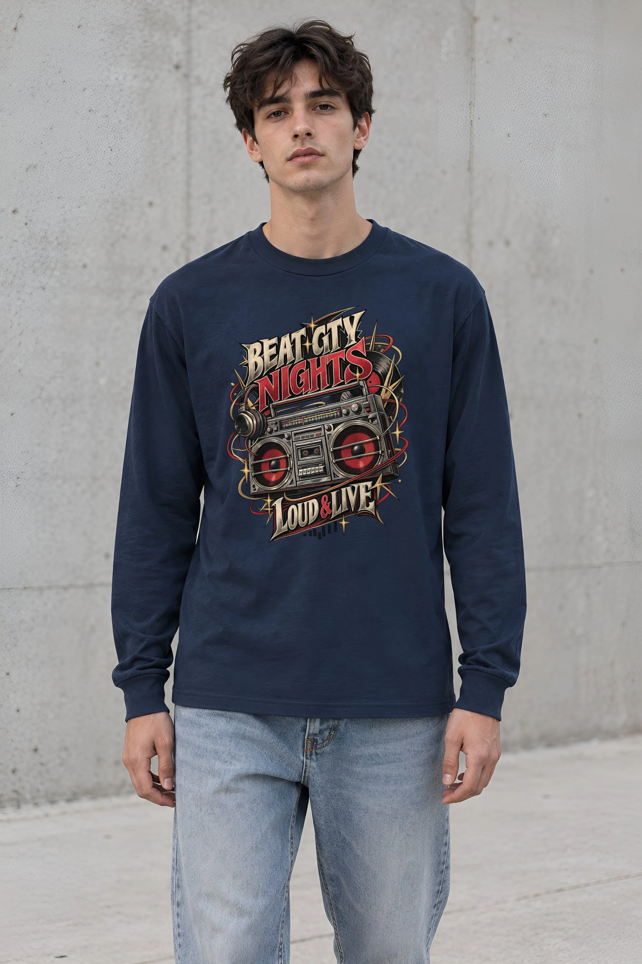 "Beat City Nights" Unisex Longsleeve T-shirt