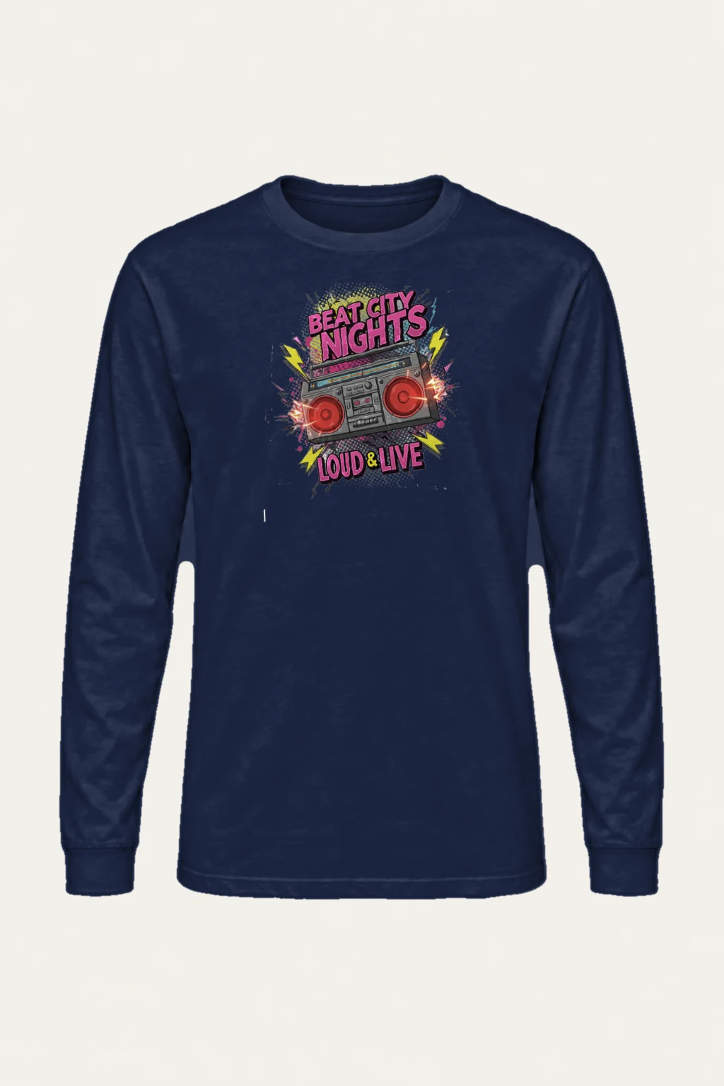 "Beat City Nights" Unisex Longsleeve T-shirt | Gildan 2400