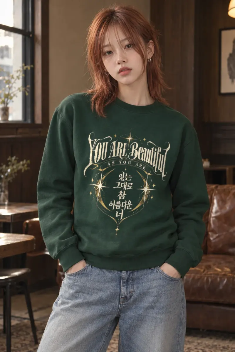"Beautiful As You Are" Heavy Blend Unisex Crewneck Sweatshirt