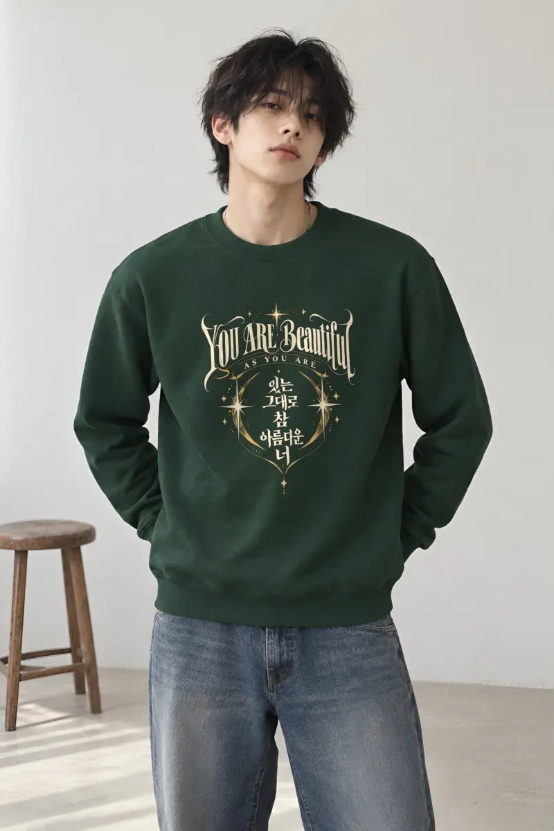 "Beautiful As You Are" Heavy Blend Unisex Crewneck Sweatshirt