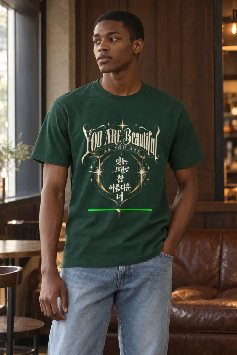 "Beautiful As You Are" Heavyweight Unisex Crewneck T-shirt | Gildan 5000