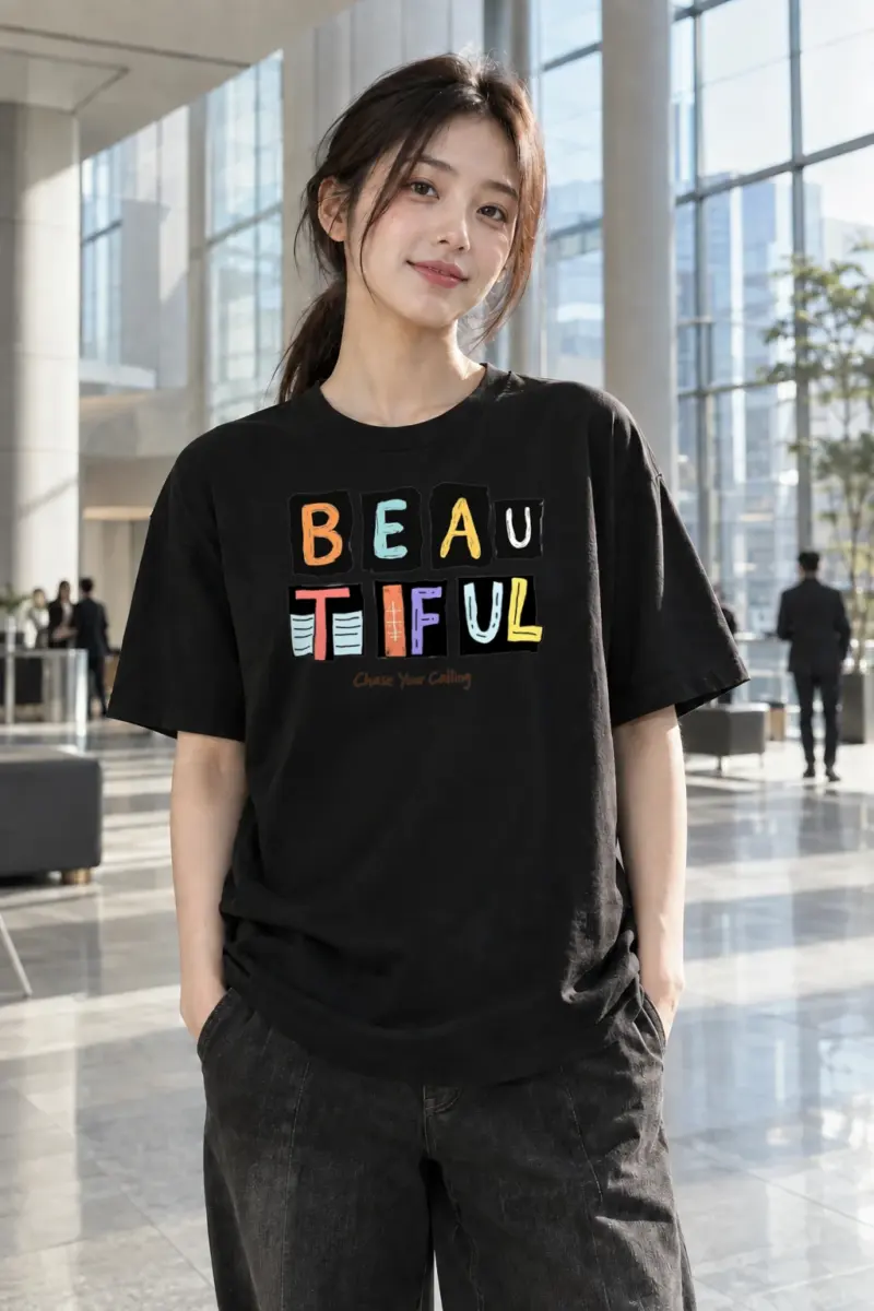 “Beautiful Chase Your Calling” Heavyweight Unisex Crewneck T-shirt | Gildan 5000