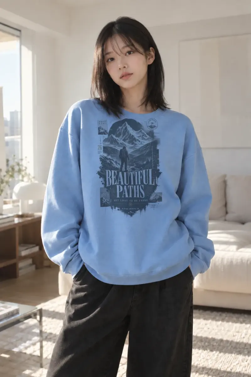"Beautiful Paths" Heavy Blend Unisex Crewneck Sweatshirt | Gildan 18000
