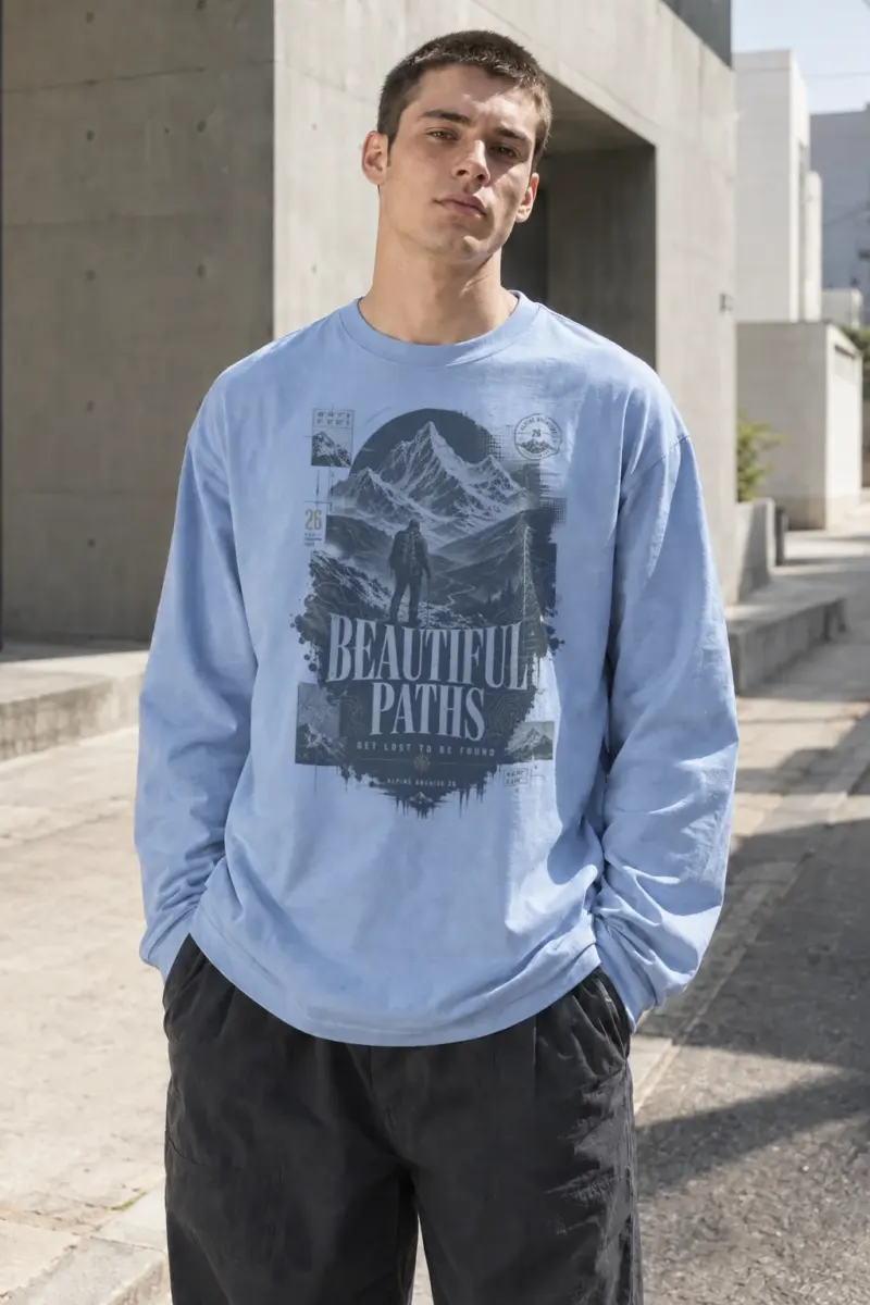 "Beautiful Paths" Unisex Longsleeve T-shirt | Gildan 2400