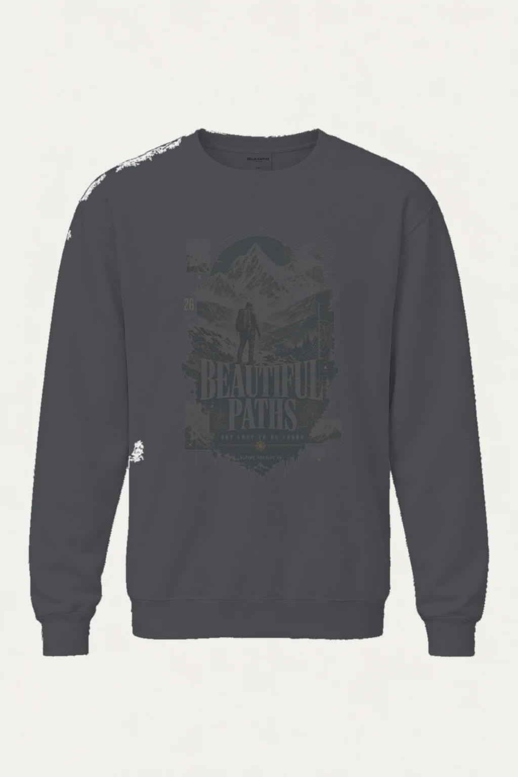 "Beautiful Paths" Unisex Sponge Fleece Crewneck Sweatshirt | Bella + Canvas 3901