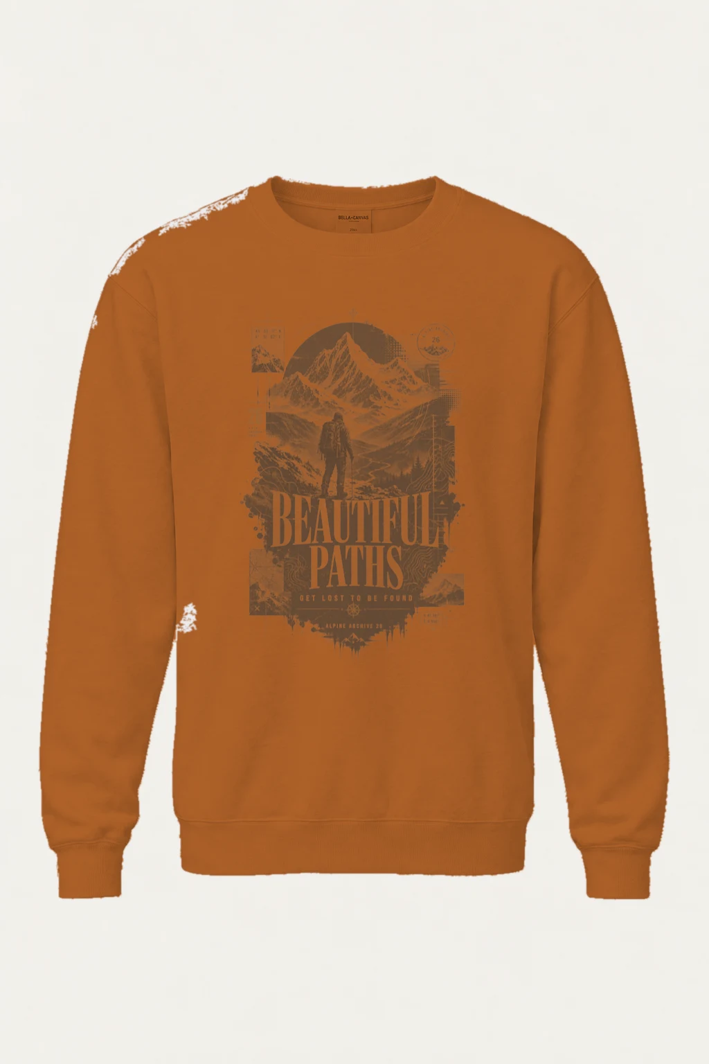 "Beautiful Paths" Unisex Sponge Fleece Crewneck Sweatshirt | Bella + Canvas 3901
