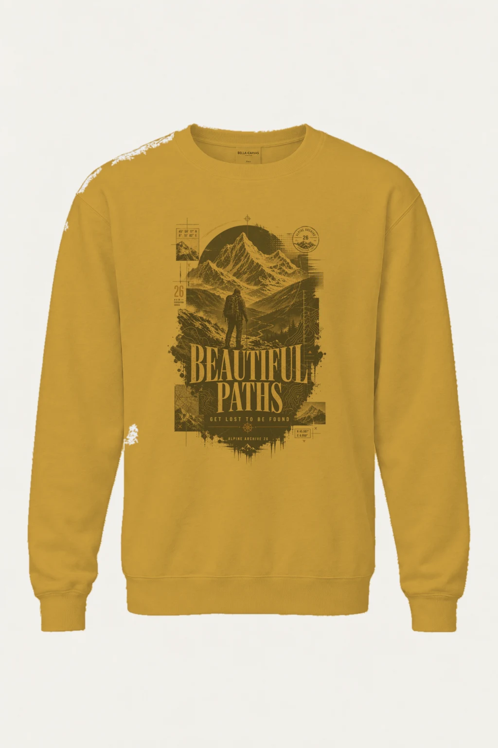 "Beautiful Paths" Unisex Sponge Fleece Crewneck Sweatshirt | Bella + Canvas 3901