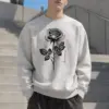 "Beautiful Rose" Heavy Blend Unisex Crewneck Sweatshirt | Gildan 18000