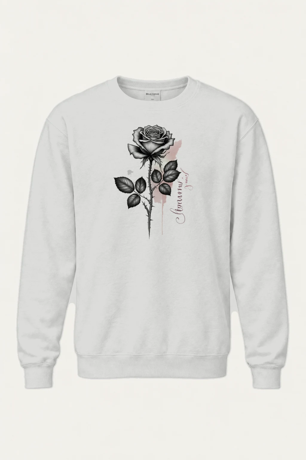 "Beautiful Rose" Heavy Blend Unisex Crewneck Sweatshirt | Gildan 18000
