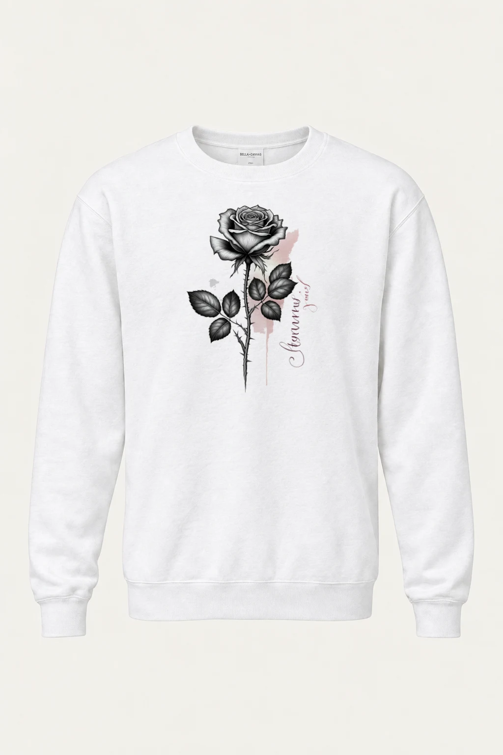 "Beautiful Rose" Heavy Blend Unisex Crewneck Sweatshirt | Gildan 18000