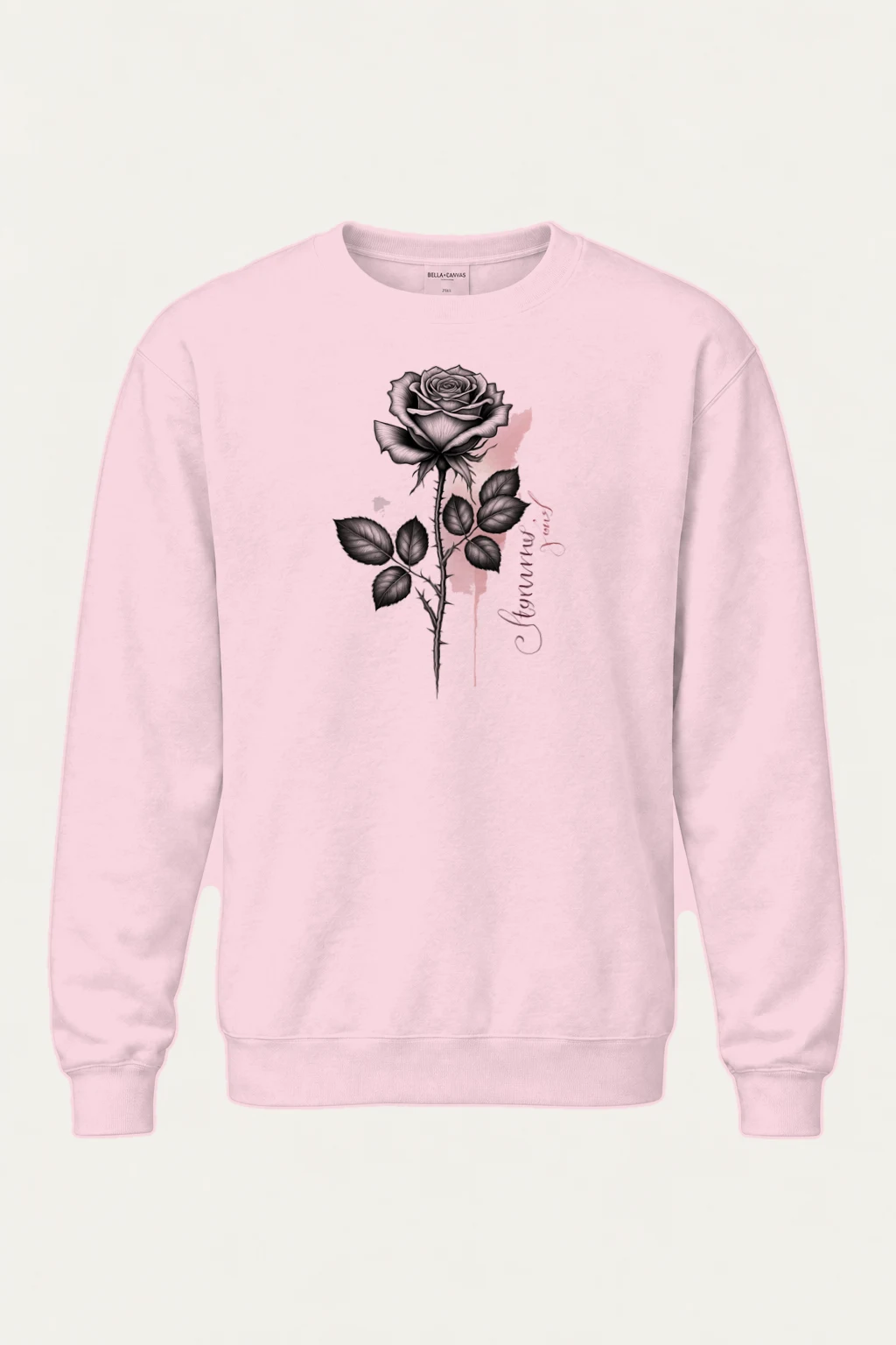 "Beautiful Rose" Heavy Blend Unisex Crewneck Sweatshirt | Gildan 18000