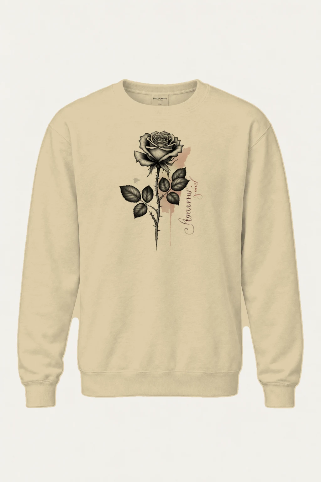 "Beautiful Rose" Heavy Blend Unisex Crewneck Sweatshirt | Gildan 18000