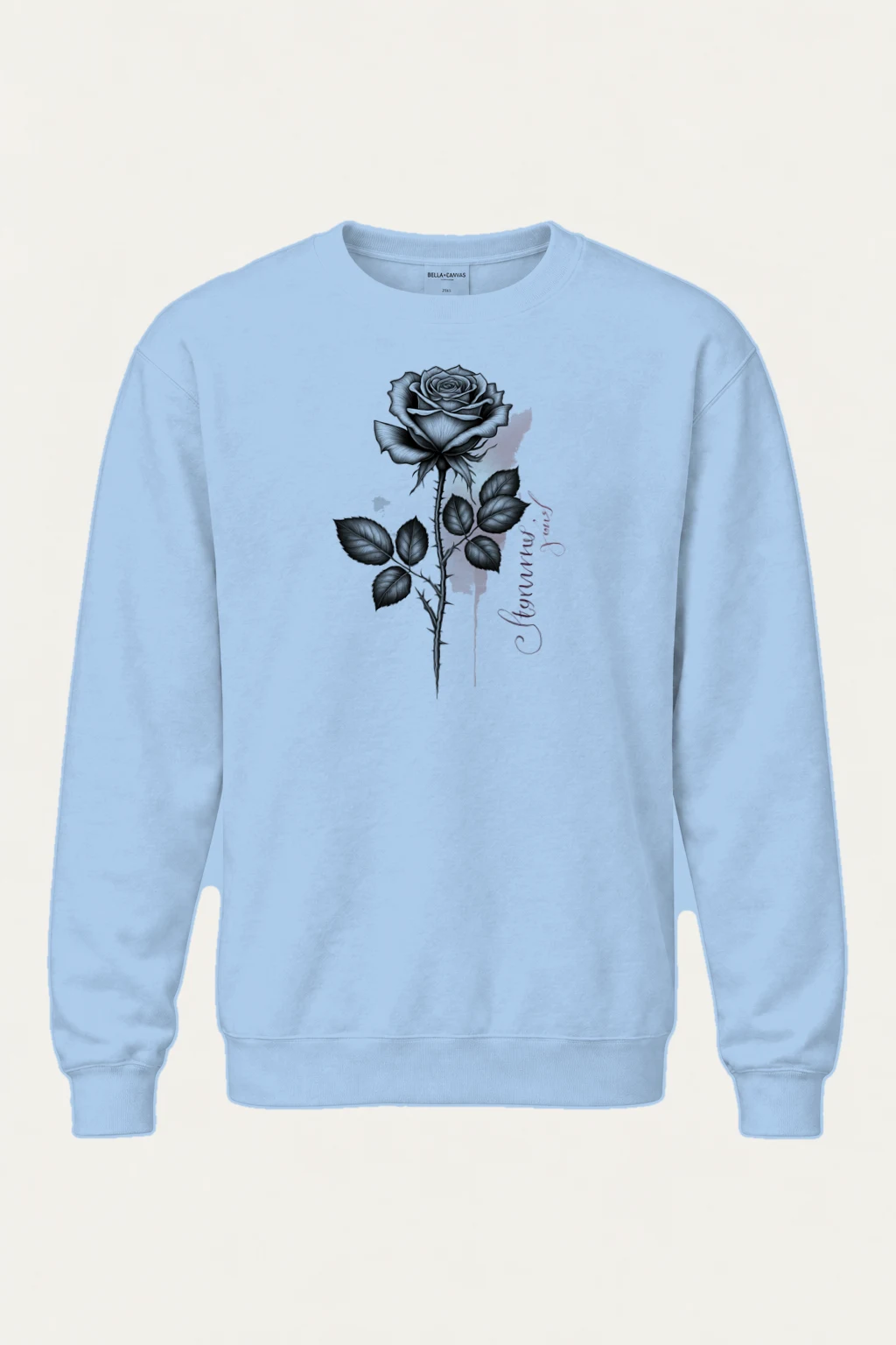 "Beautiful Rose" Heavy Blend Unisex Crewneck Sweatshirt | Gildan 18000