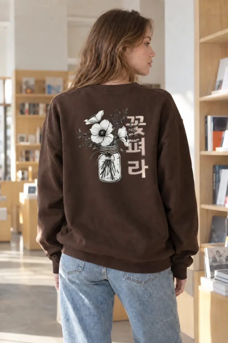 “Beautiful Wildflowers” Heavy Blend Unisex Crewneck Sweatshirt | Gildan 18000