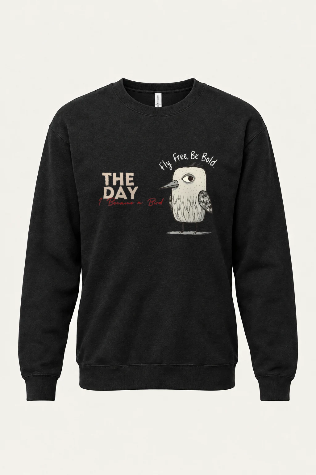 "Became A Bird" Heavy Blend Unisex Crewneck Sweatshirt | Gildan 18000