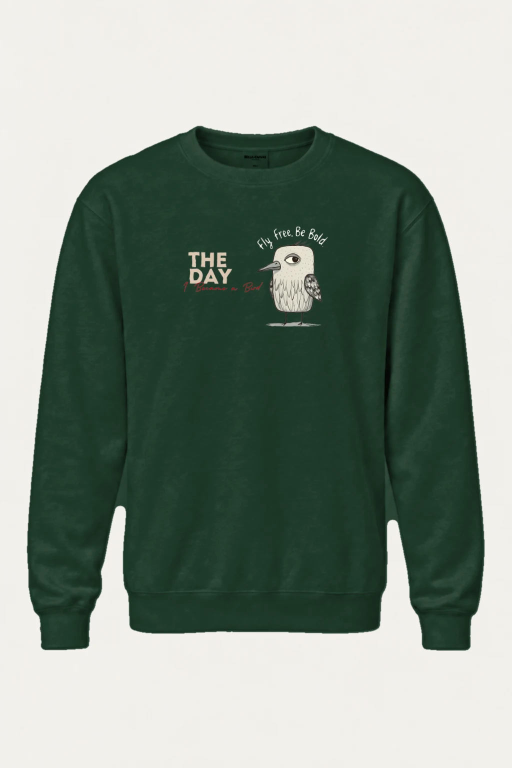 "Became A Bird" Heavy Blend Unisex Crewneck Sweatshirt | Gildan 18000