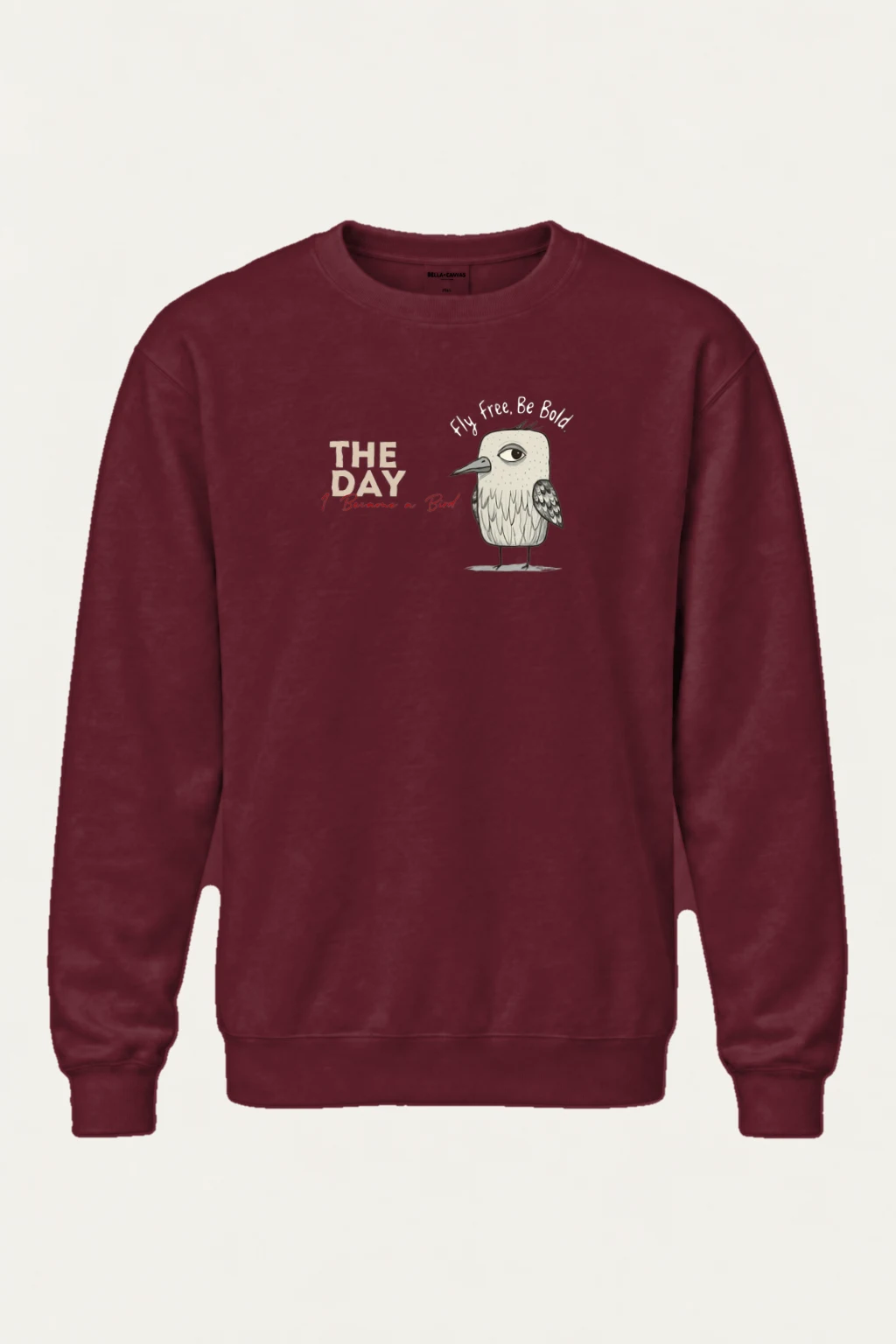 "Became A Bird" Heavy Blend Unisex Crewneck Sweatshirt | Gildan 18000